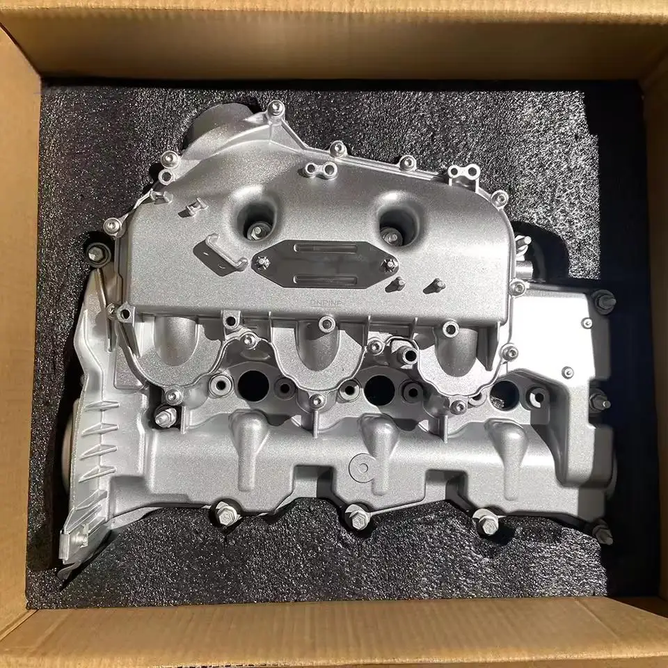 Capa coletora de entrada esquerda e direita de alumínio, serve para range rover sport 3.0, diesel, descoberta 4, xf e xj lr057379 lr057380