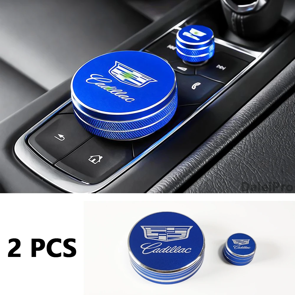 For Cadillac XT6 CT6 Air Condition Switch Knob Cover Sound Knob Cover Audio Knob Trim Ring Switch Ring Cover Car Accessories