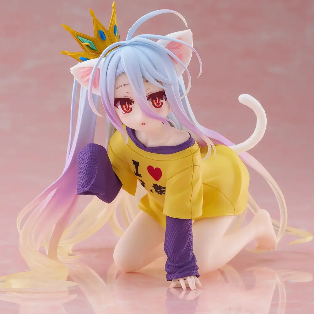 Kitty Shiro Figur Japanischer Anime NO GAME NO LIFE PVC Figur Modell Manga Animation Garage Kits Spielzeug Ornamente ACG Collection