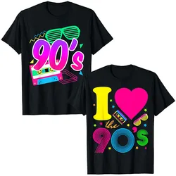 1990's 90s T-Shirt I Heart The Nineties Shirts Retro Style Cute Graphic Outfits Saying Tee Y2k Tops Aunt Mama Birthday Gifts