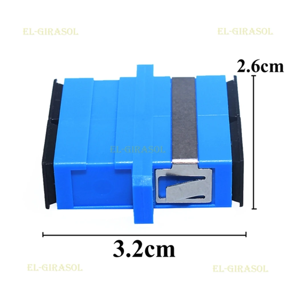 50/100pcs SC-SC/UPC Duplex SM Fiber Optic Adapter Flange Coupler Adaptor Fiber Coupler FTTH