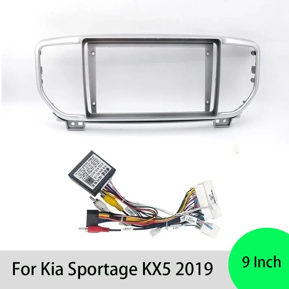 

9-дюймовая Автомобильная Рамка для Kia Sportage KX5 2019, адаптер, CAN-шина, декодер, Android, аксессуары для панели