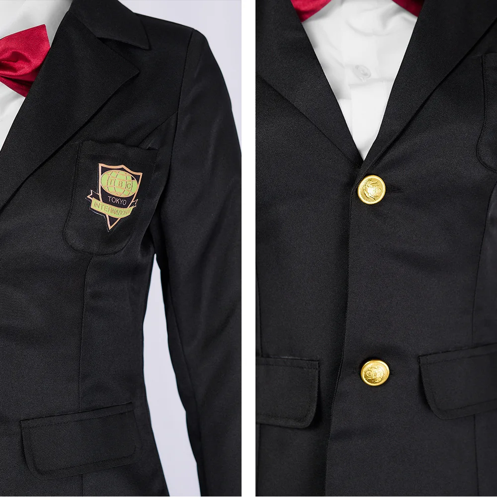 أنيمي جديد حارس الجسم تأثيري حلي نمط الكلية هالوين لعب الأدوار مجموعة أعلى تنورة سترة القوس الساخن بيع