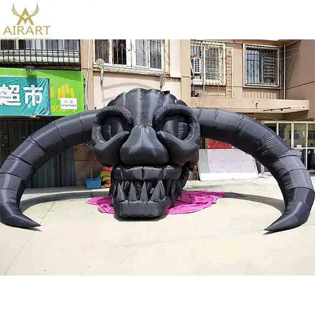 

Airblown Inflatable Halloween skeleton with Spinning Eyes for sale