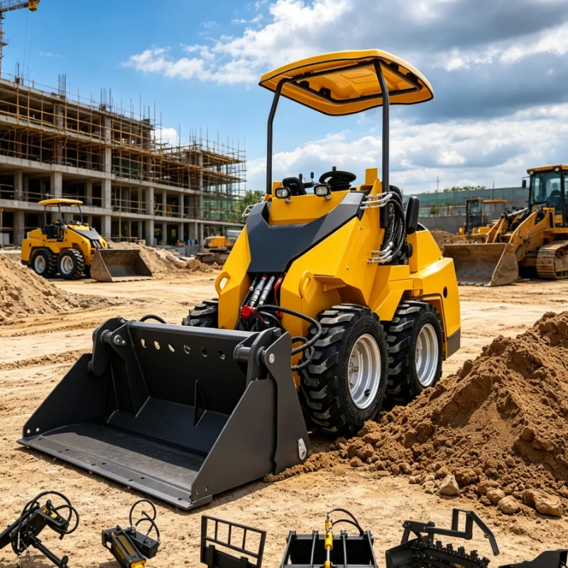 Tracked Skid Steer Loader High Load Capacity Stable Performance For Material Handling Construction Site Work