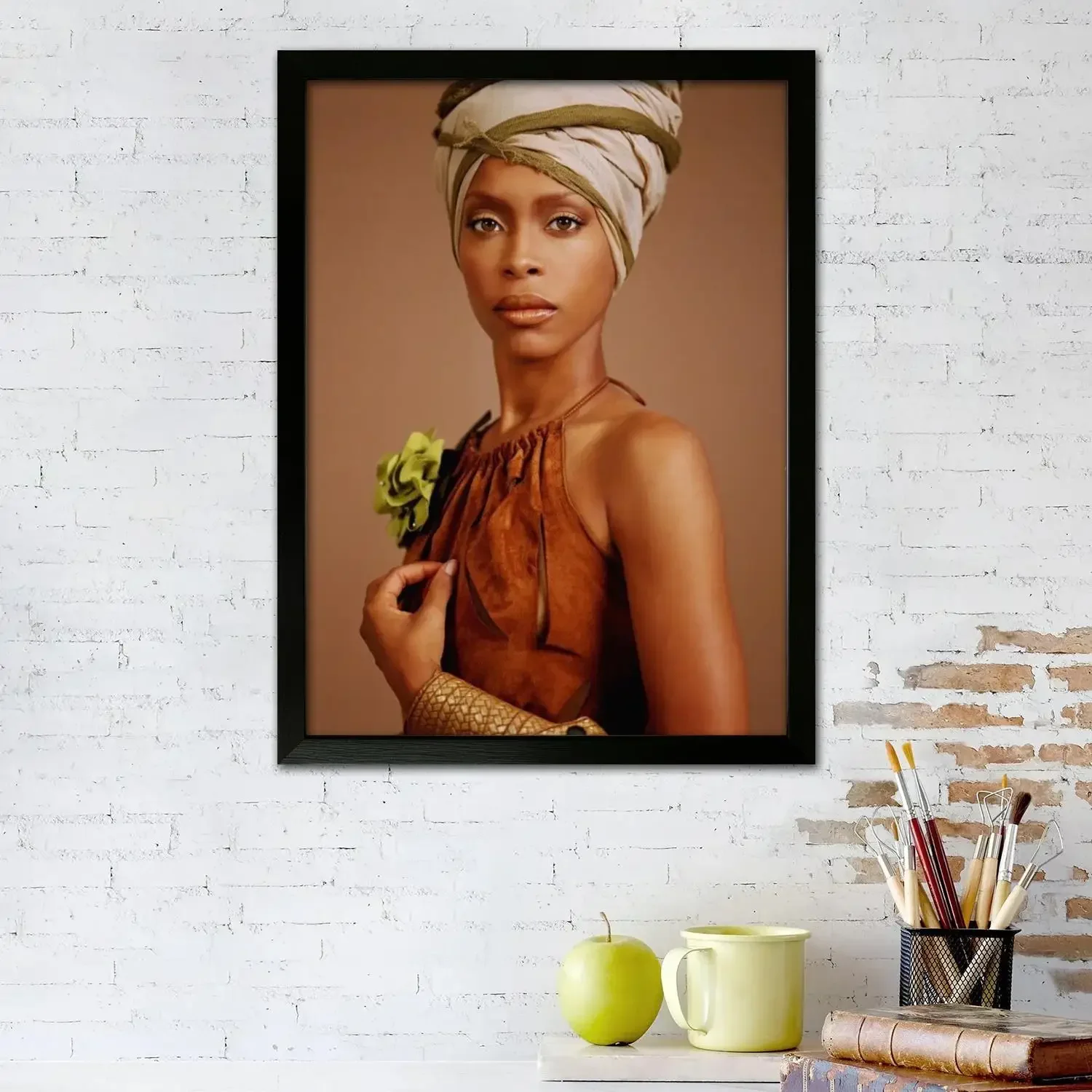 erykah badu Canvas Art Poster and Wall Art, Picture Print, Modern Family, Bedroom Decor, Posters,Decorative painting