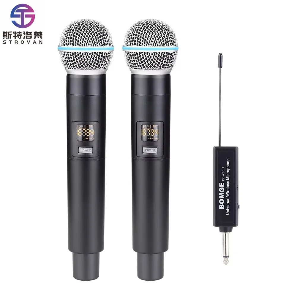 

BG-260U Audio Equipment Wireless Microphone Remote Available UHF 2 Handheld Wireless Microphone