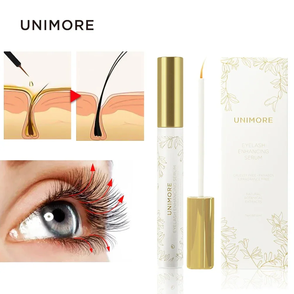 Unimore 5PCS Natural Eyelash Growth Serum Rapid Longer Eyelashes Eyebrow Enhancer Eyelash Extensions Nourish Eyelash Thickness