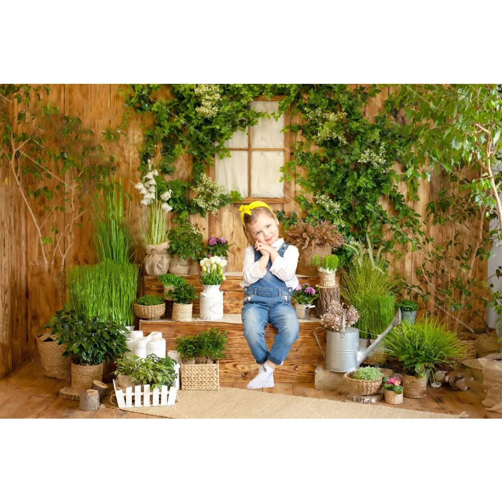 모시카 꽃 나무 집 사진 배경, 어린이 테마 배경, 케이크 스매쉬 장식, 잔디 창 사진 스튜디오