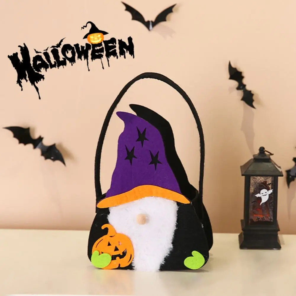 

Funny Non-woven Halloween Wool Felt Bag Trick or Treat Gifts Pouch Pumpkin Candy Bucket Handbag Tote Bags Festival