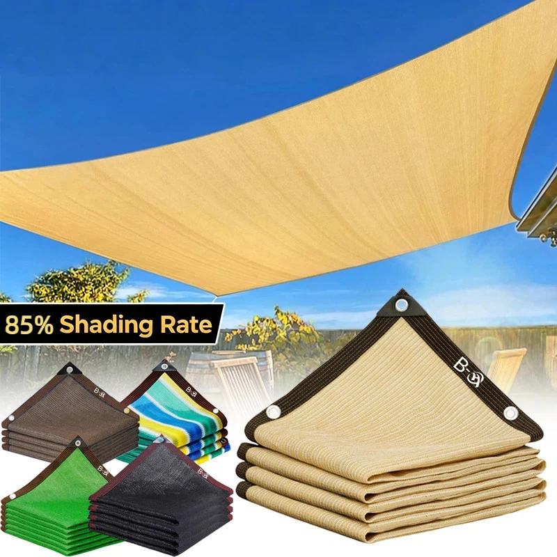 UV Protection Sunshade Canvas Nets Sunslant Shade Fabric With 85% Shading Rate Durable And Effective Outdoor Garden Sunshade Net
