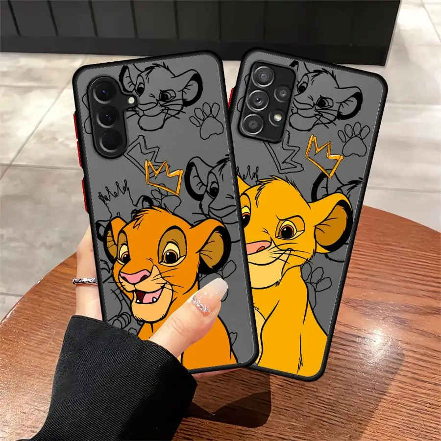 

Задний чехол для телефона Samsung Galaxy A06 A15 A16 A14 A13 A17 A12 A30 A70 A50 Note 20 Ultra 10+ 9 8 Disney The Lion King