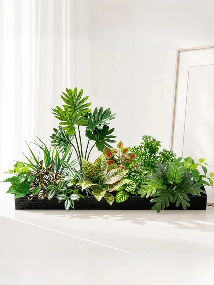plante-artificielle-decorative-d'interieur-parterre-de-fleurs-simulation-de-paysage-boite-a-plantes-accessoires-decoratifs-autoportants-tapis-en-plastique