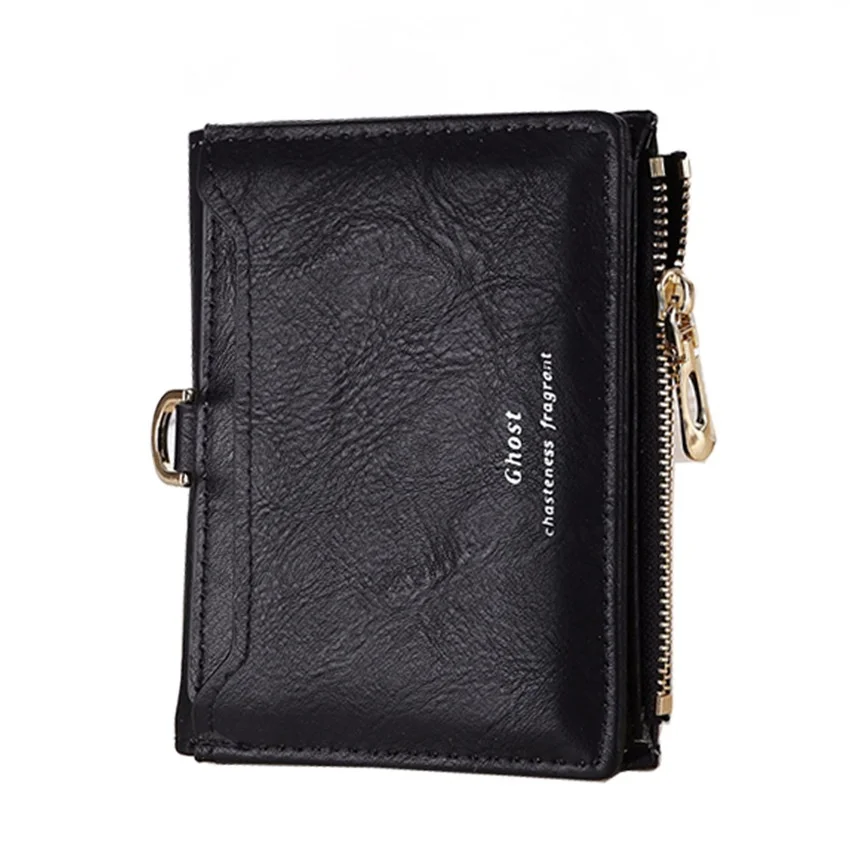 Retro Women\'s Wallet PU Leather Wallet Short Wallet Billfold Ladies Purse Money Clip Coins Purse Card Holder Notecase
