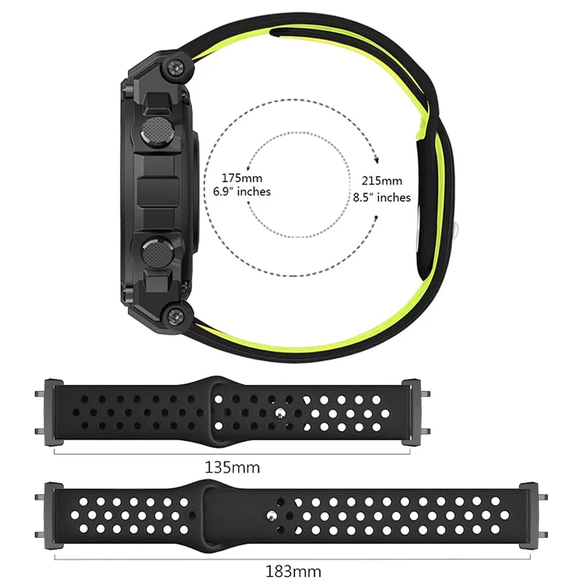 جديد تنفس سيليكون حزام ل Huami Amazfit T-Rex 3/2 ساعة ذكية الفرقة سوار رياضي أحزمة ل Amazfit T Rex Trex 2 Pro