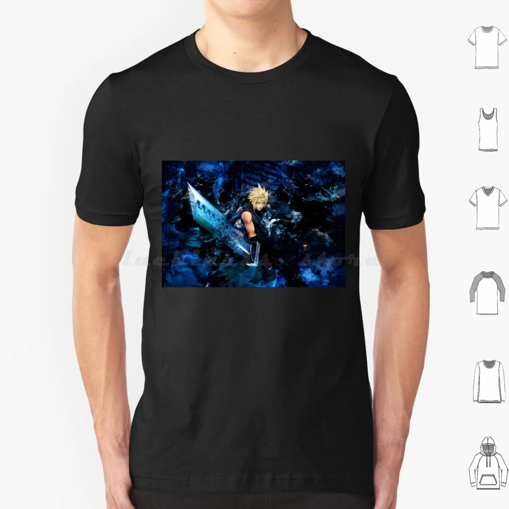 Big Sword Soldier T Shirt Cotton Men Women DIY Print Final Fantasy Chocobo Final Fantasy 7 Final Fantasy Vii Gaming Cloud Nerd