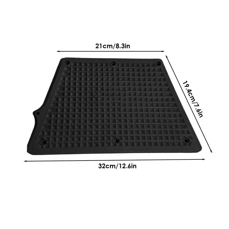 Bantalan braket mesin pelat dudukan mesin tempel desain Grid bantalan PVC trapesium tahan karat pelat Transom untuk tiup