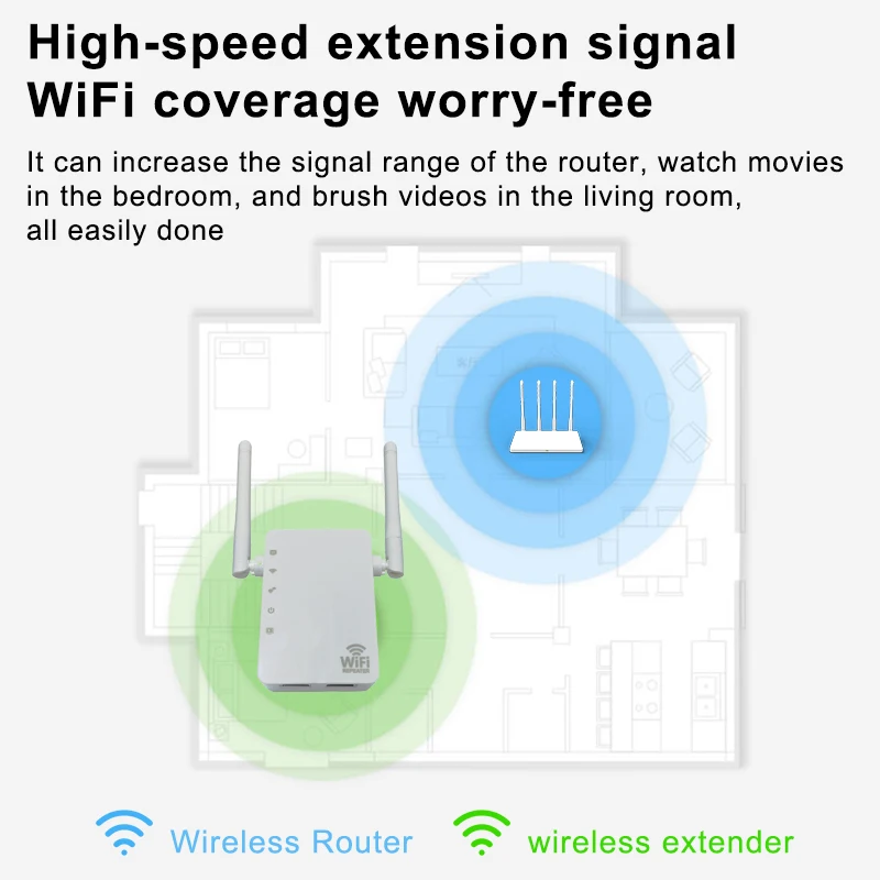 ZBT-repetidor Wifi inalámbrico, amplificador de señal de 300mbps, 10/100Mbps, LAN, WPS, configuración, enchufe europeo y estadounidense