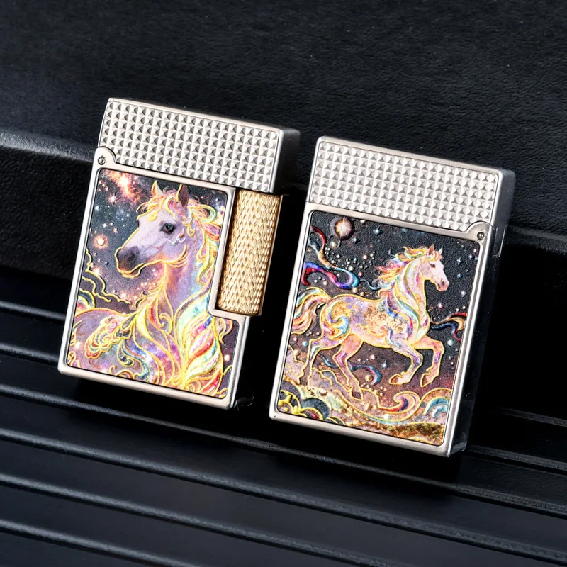 CHIEF Fuel Lighter, Creative Design - Dream As The Steed, Side Ignition All-in-One Machine, High-Appearance Gift for Men