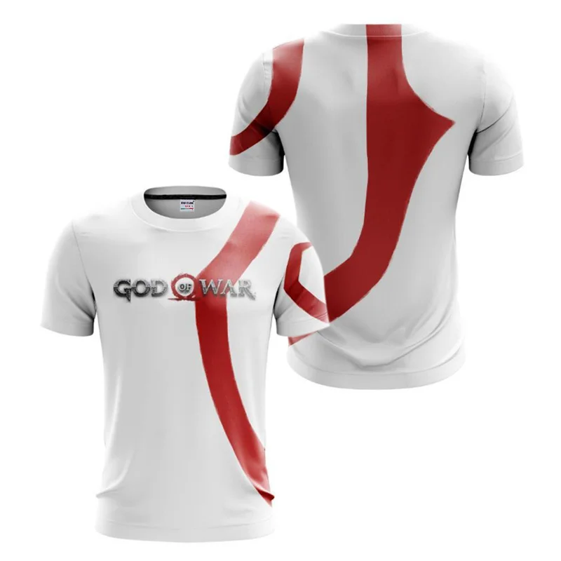 CLOOCL Men T-shirt Kratos God of War 3D Print Cosplay Short Sleeve Tee Shirts Women Fashion Harajuku Unisex Streetwear Tops