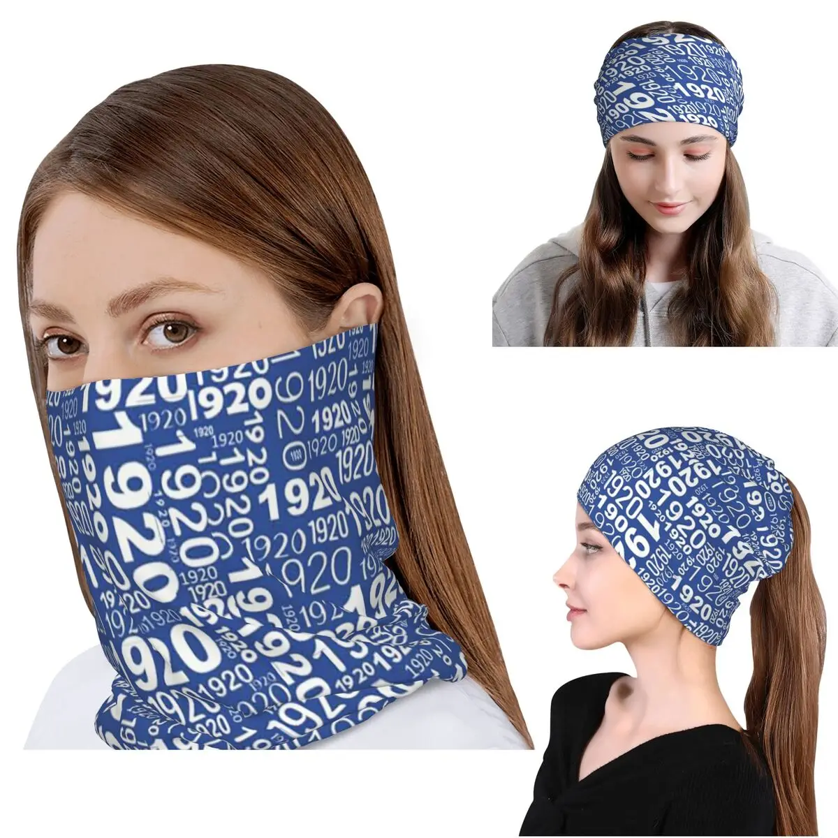 Großes Zeta Phi Beta Sorority-Logo mit griechischen Buchstaben 1920, Bandana, Halstuch, Wickelmaske, Schal, Fahrradschal, Mütze, Unisex, für Erwachsene
