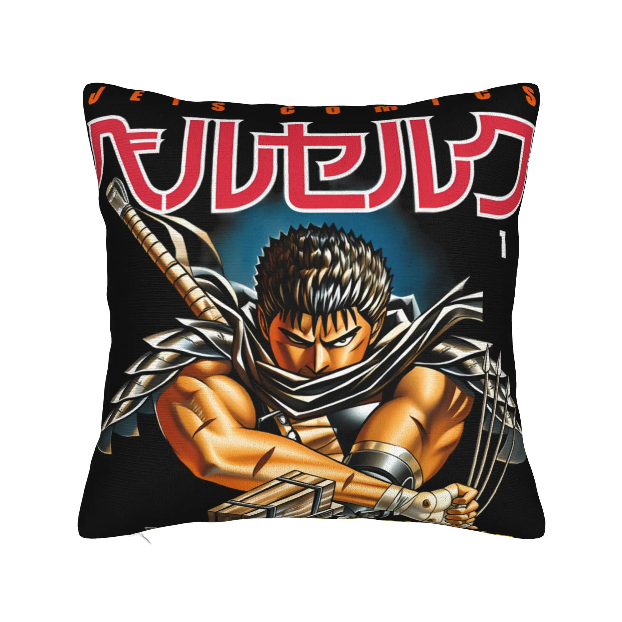 Pillow Cover B-Berserks  Retro Trendy Pillow Case For Sofa Car Home Decor Pillowcases