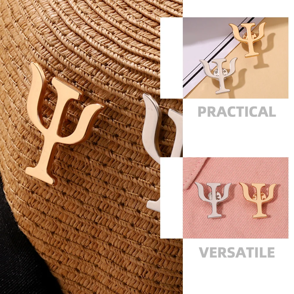 

4pcs Psychology Symbol Brooch Pins Metal Badge Jewelry for Women Lovely Fashion Decor Pin Gifts Vintage Accessories