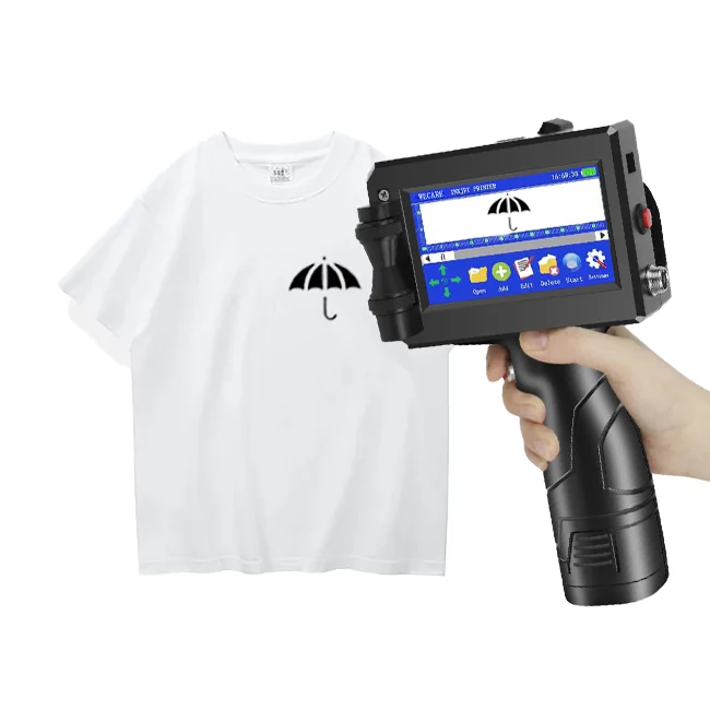 

WECARE High Quality 4.3 Inch Touch Screen Portable Handheld-inkjet-printer Using Fast Dry Ink Cartridge