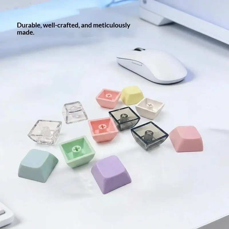8/10Pcs XDA Height Profile 1U Not Engraving Blank Key Cover PBT Keycap Unique Character Keycaps Button For Mechanical Keyboard