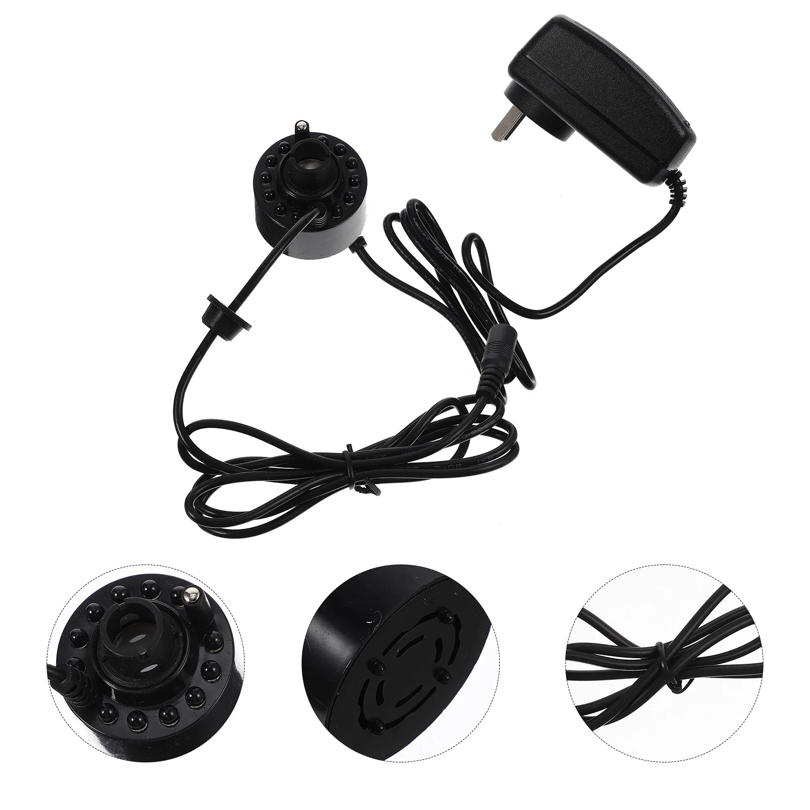 12 LED ضباب صانع الجنينة نافورة صغيرة الضباب البخاخ حوض السمك خزان الأسماك الهواء المرطب ضوء المصباح ضباب صانع الأسماك #1