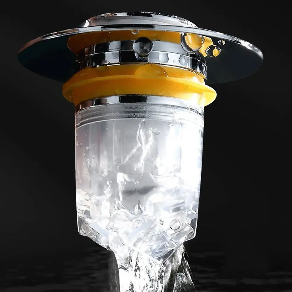 

2Pcs Sink Drain Stopper Press-Type Design Rustproof ABS Material Washbasin Basin Plug for Bathroom Kitchen Use