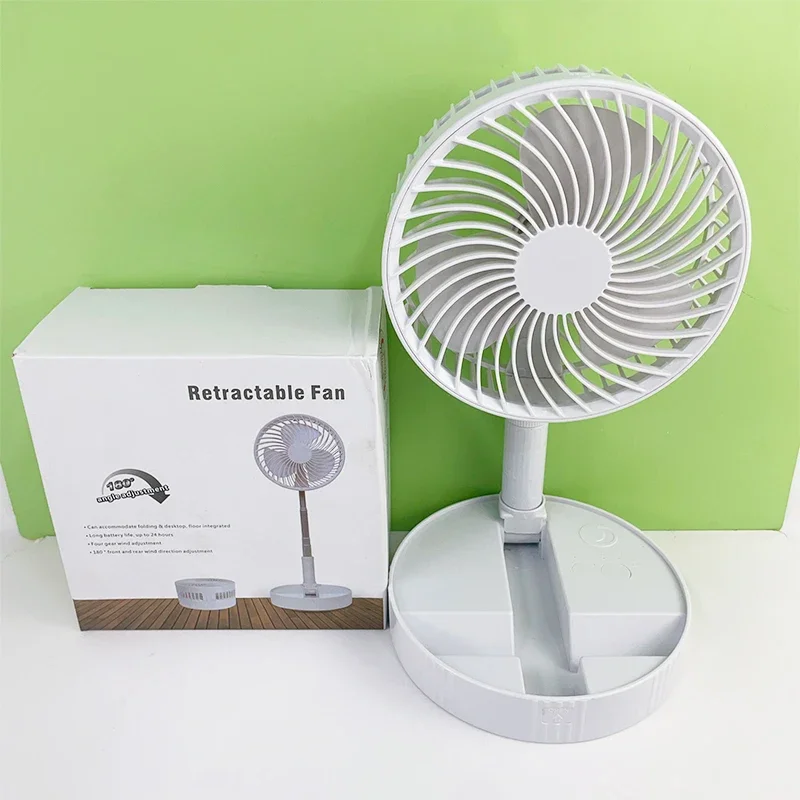 Portable mini fan, equipped with lithium battery automatic charging stand, suitable for use in cars and outdoor activities.