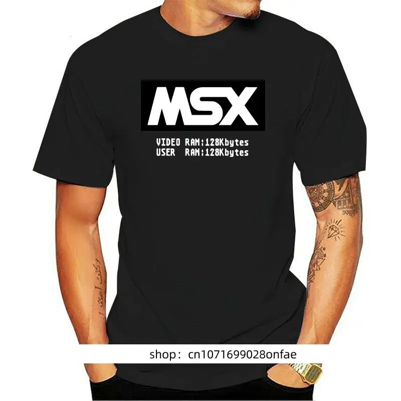 MSX BIOS Tshirts Grafis Waktu Luang Blus Nyaman Pola Camiseta Hombre Cetak