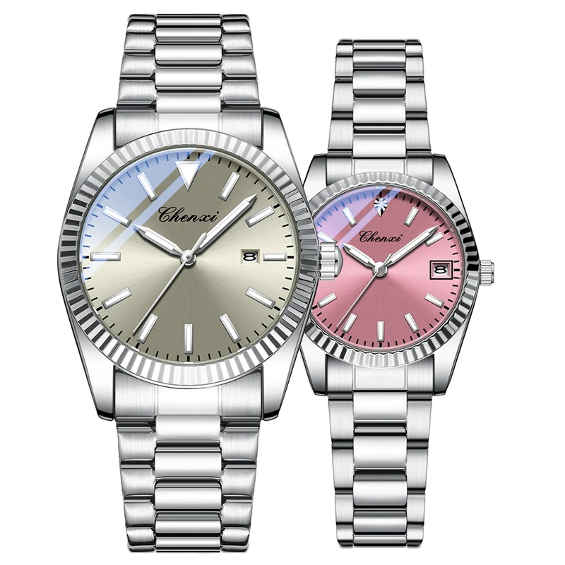 Luxury Couple Watches Fashion Waterproof Luminous Date Quartz Men Women Watch Valentine's Memorial Day Gift