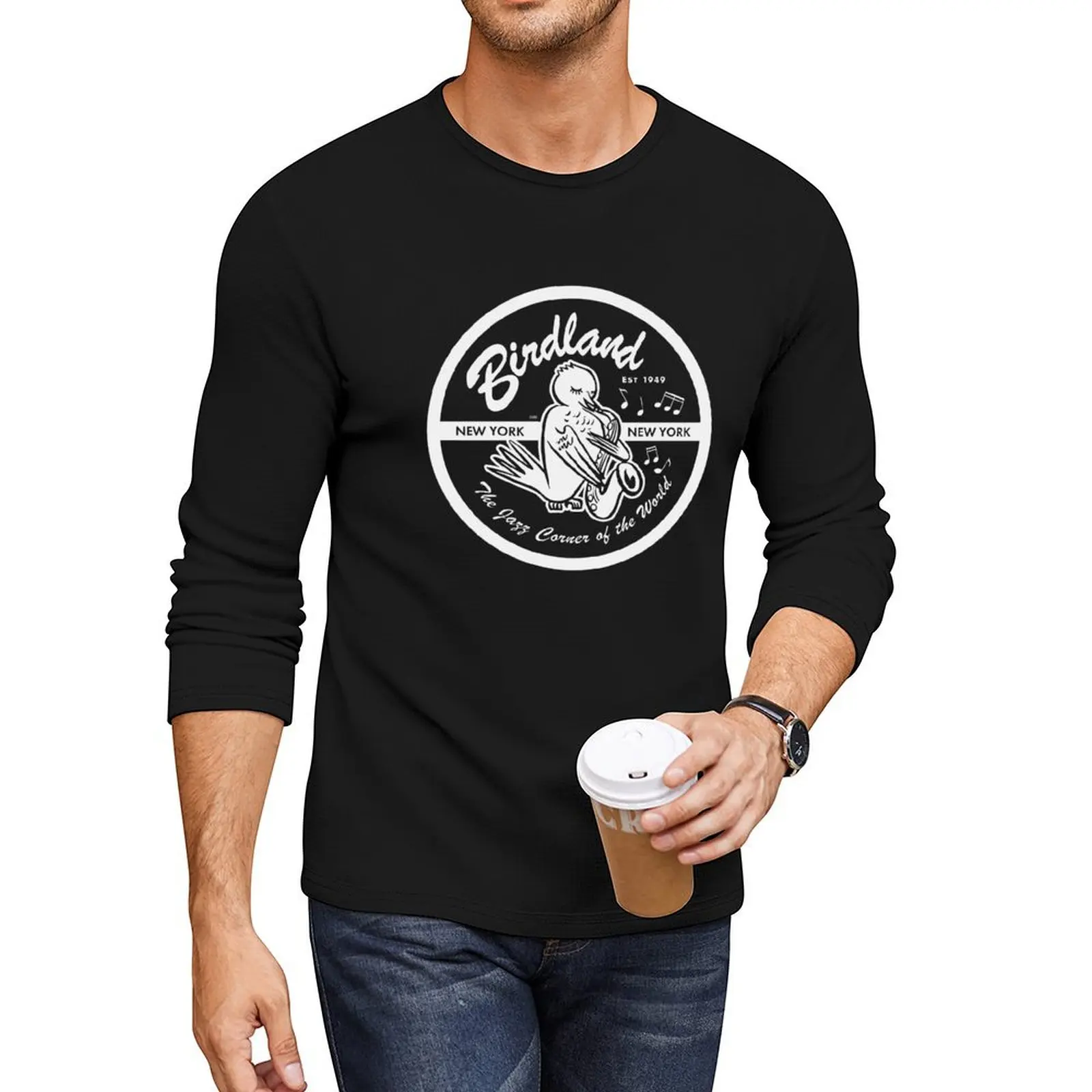 Vintage Venue: Birdland Jazz Club Long T-Shirt quick drying shirt hippie clothes funny t shirts sublime t shirt t shirts for men