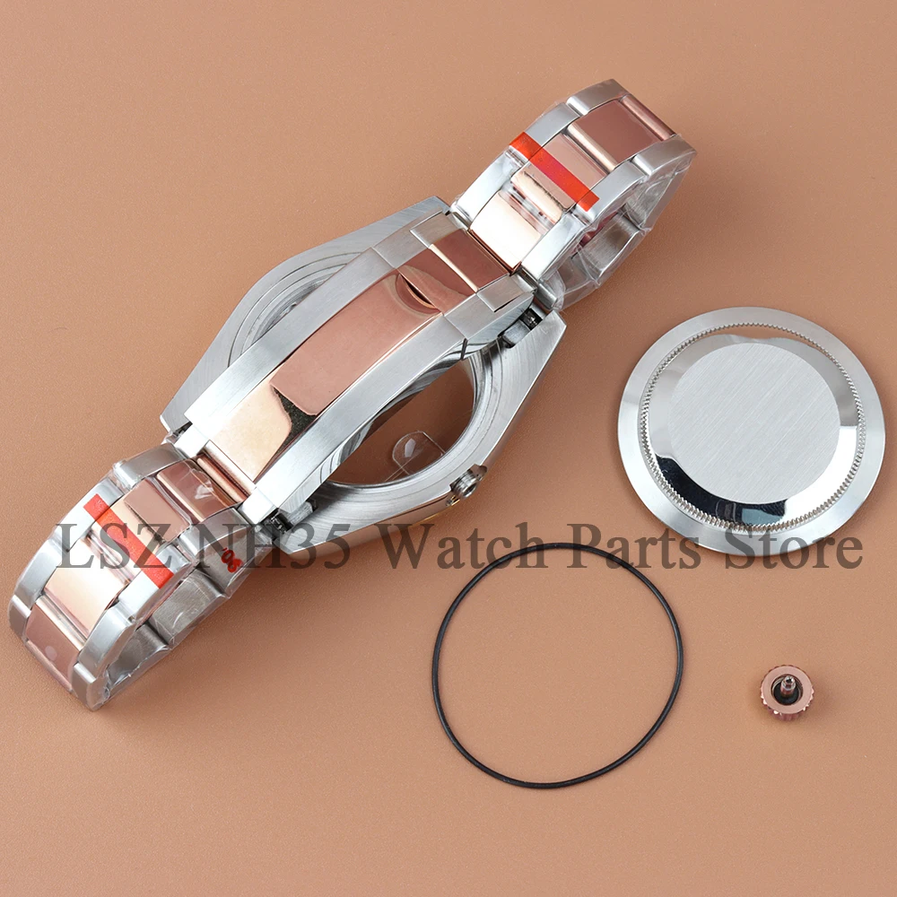 Корпус для часов с плоской/шестерней, высокое качество, 36/39 мм, подходит для механизма NH35, NH36, водонепроницаемый ремешок для часов Oyster/Jubilee, корпус из нержавеющей стали