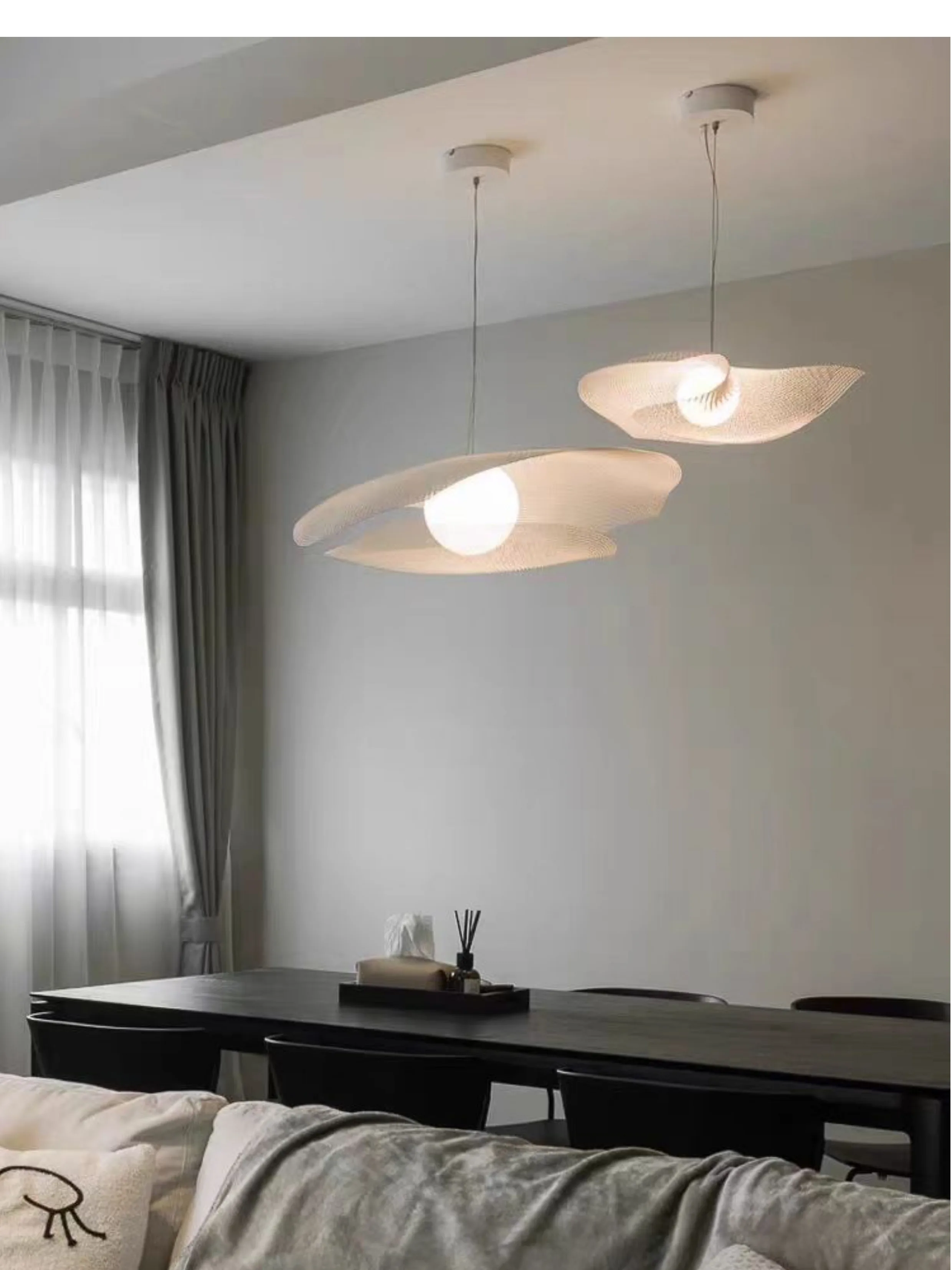 Spanish Modern Pendant Lamps Popular Nets Pendant Lights Fixture Dining Room Living Room Study Restaurant Hanging Droplight