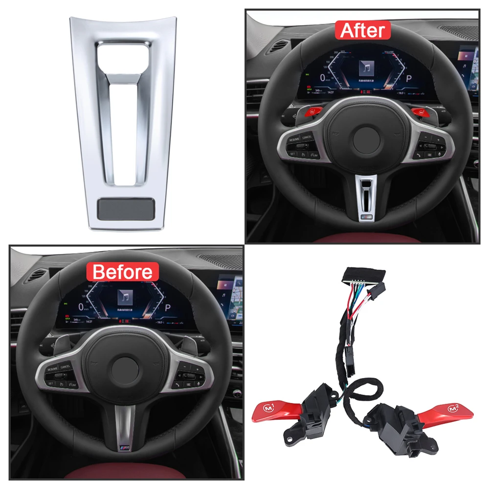 Steering Wheel Cover Modified Driving Mode Switching Module M Style for BMW G30 E90 M1 M2 Button 3 Series X3/4/5/6/7/8 Series