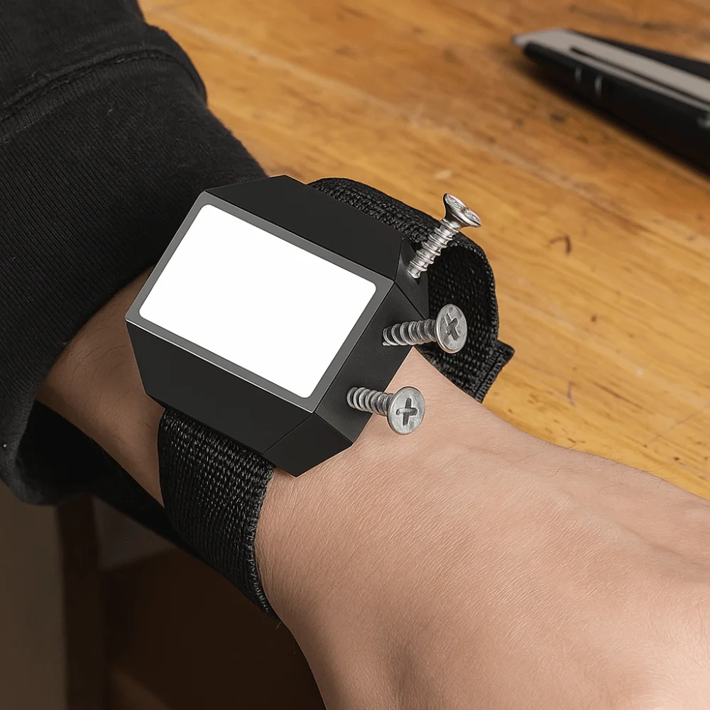 

Strong Magnet Magnetic Wristband Multi-Functional Sturdy Design Tool Holder Adjustable Strap Portable Wrist Tool Band