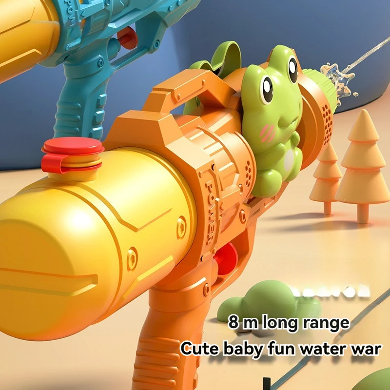 Kinder Sommer große Doppeldüse Dinosaurier Ente spielen Wasserpistole Wasserspritzer Festival Erwachsene Strandspielzeug und Zubehör