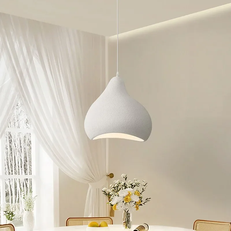 Imagem -02 - Nordic Design Simples Resina Led Luzes Pingente para Sala de Jantar Barra Balcão Corredor Lâmpada Decoração Casa Pendurado Luminárias