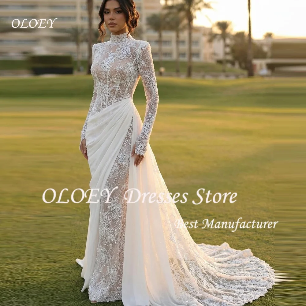

OLOEY Elegant Party Dresses Formal Occasion Prom Gowns Floor-Length Shiny Customized Mermaid Trumpet 2026