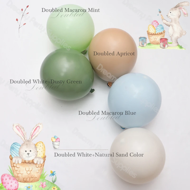 5/10/12/18in Doubled Stuffed Matte Balloons DIY Balloons Garland Arch Kit Baby Shower Birthday Party Wedding Gender Reveal Decor