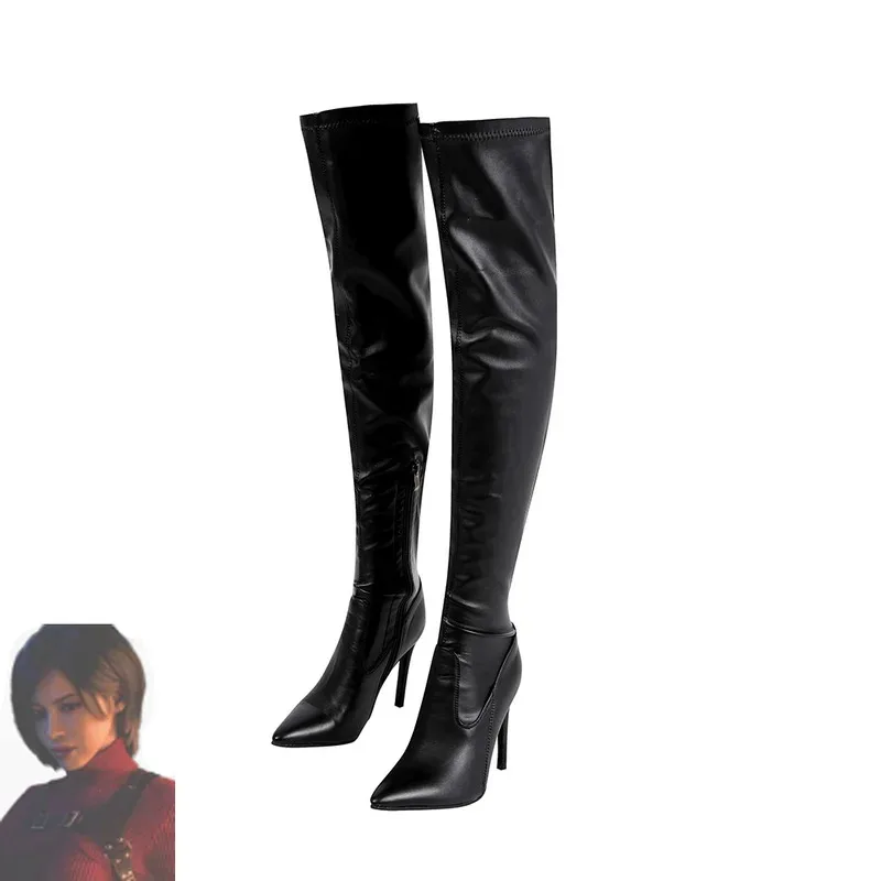 Az15Resident 4 Ada Wong أحذية كوسبلاي أحذية النساء الفتيات تمويه حفلة كرنفال الهالوين