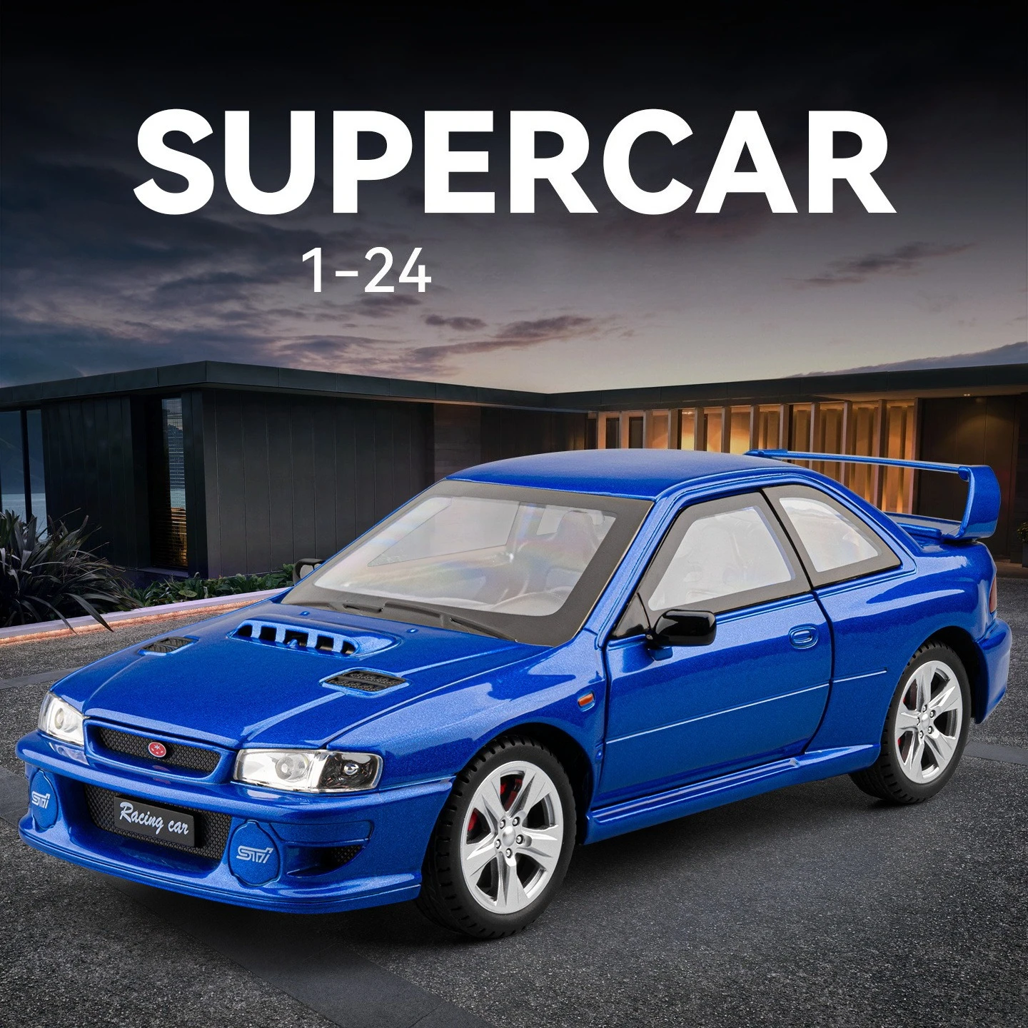 

1:24 STI Supercar Alloy Metal Diecast Model Car Home Decoration & Collectibles Hobby Display Gift