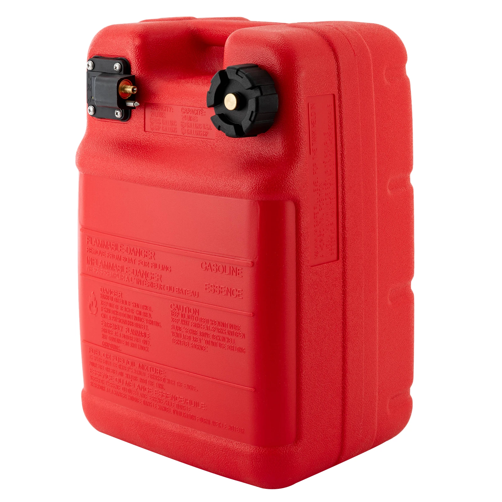 Accesorio fueraborda marino 24L |   Plástico PE rojo de 5 capas, específico para vehículos para barcos, pieza fueraborda de barcos de 6,34 gal