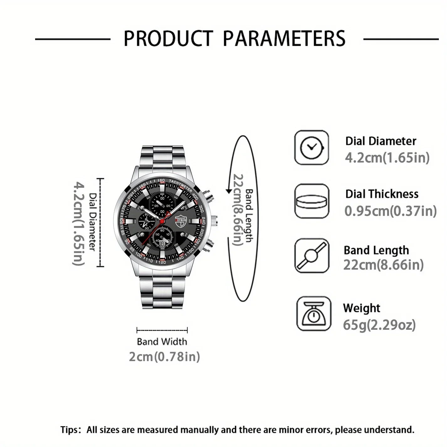 مجموعة ساعات كوارتز 5p/set للرجال، مجموعة ساعات كوارتز للحفلات المستديرة من الفولاذ المقاوم للصدأ كاجوال للرجال، هدايا للرجال #4