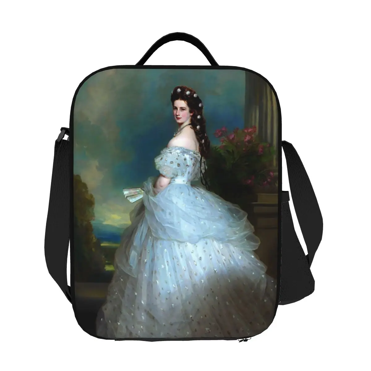 

Custom Portrait Of Empress Elisabeth Of Austria Lunch Bag Women Warm Cooler Insulated Lunch Boxes for Adult Office