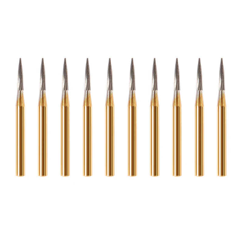 hot sale 10Pcs/Pack high-quality 100% Brand FG 7902 Tungsten steel Burs For High Speed den tal Handpiece