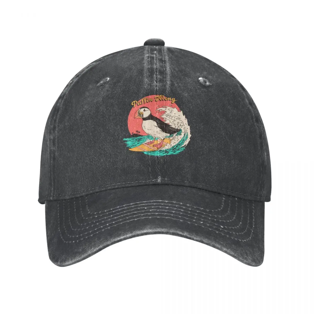 Puffin Along Cowboy Hat Anime Vintage Men Golf Wear Women's